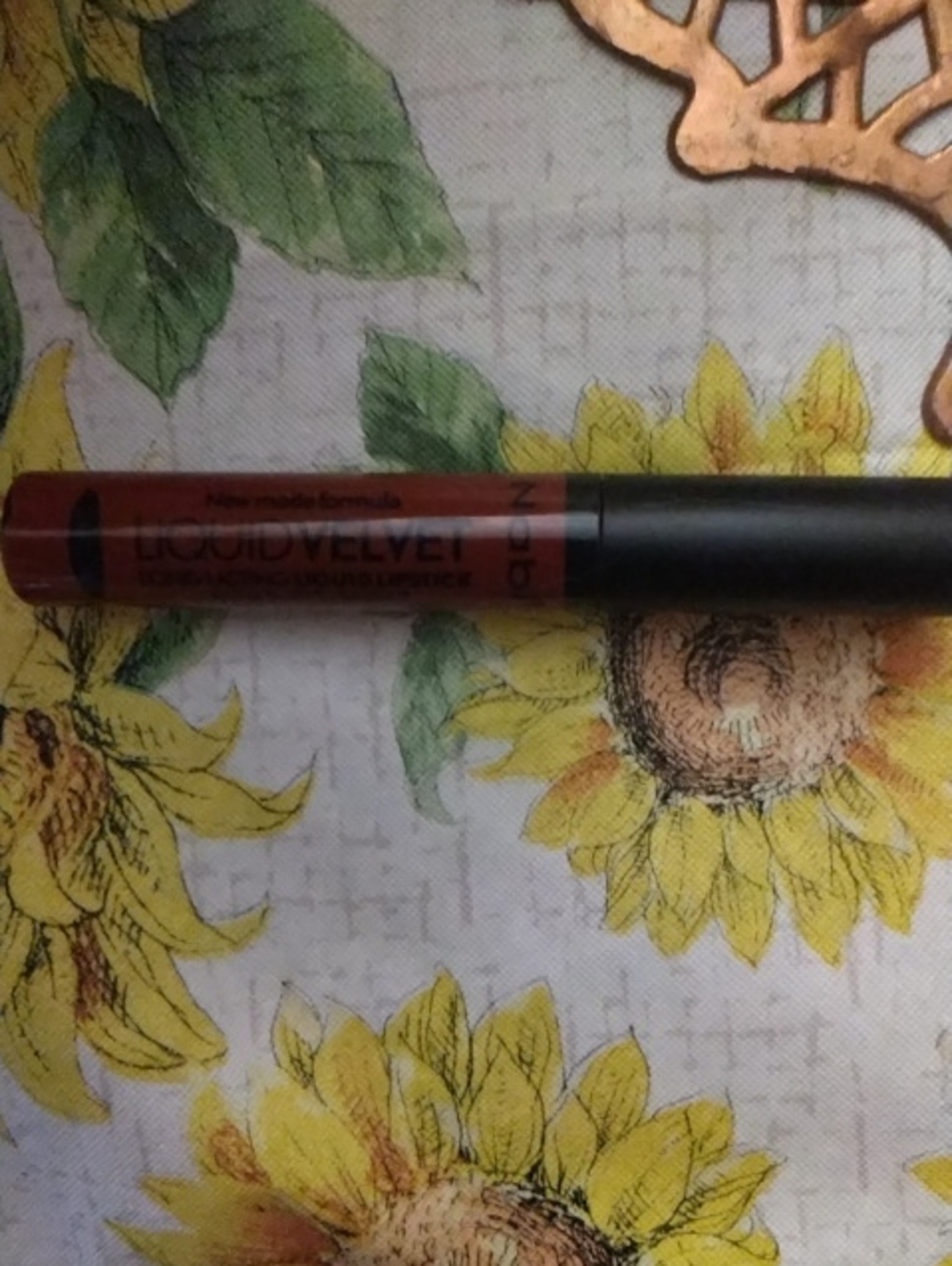 Liquid Velvet Matte Lipstick - Warm Red Brown Shade/blackcherry